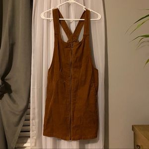 F21 Corduroy Overall Dress